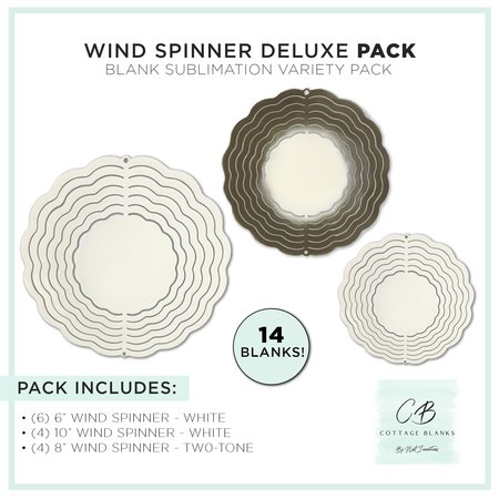 NEXT INNOVATIONS Wind Spinner Deluxe Pack Sublimation Blanks 261518016
